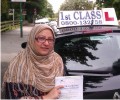  Malik with Driving test pass certificate