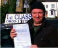  Franck with Driving test pass certificate