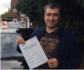  Artur with Driving test pass certificate